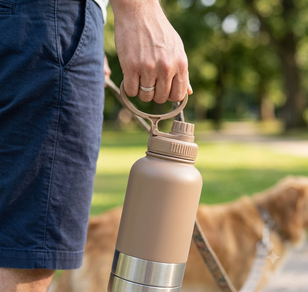3-in-1 Honden Wandelfles — Bundel 2 stuks