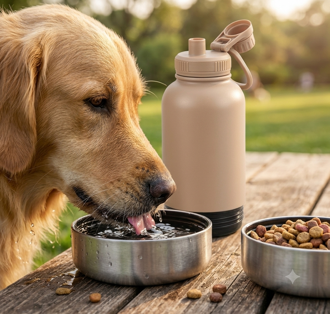 3-in-1 Honden Wandelfles